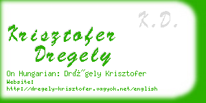 krisztofer dregely business card